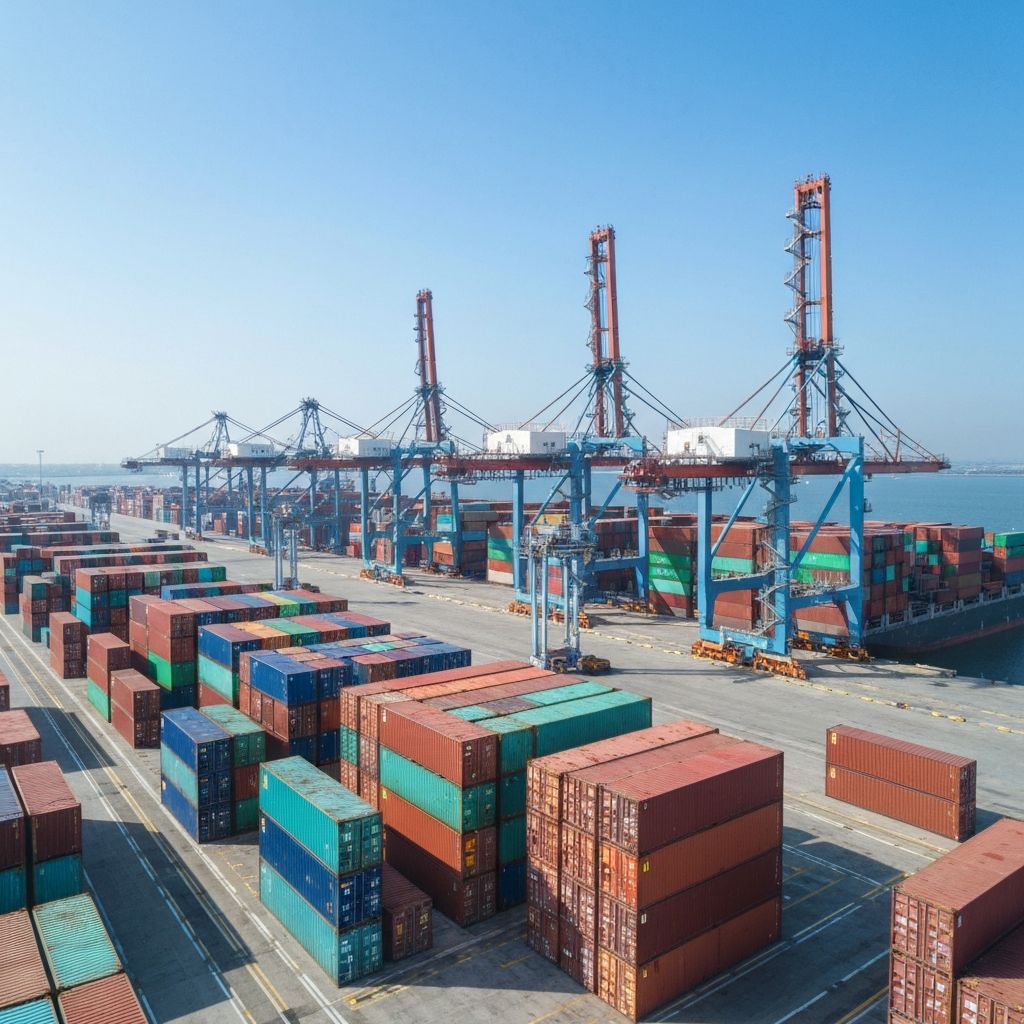 International container port -- PES Global sourcing network