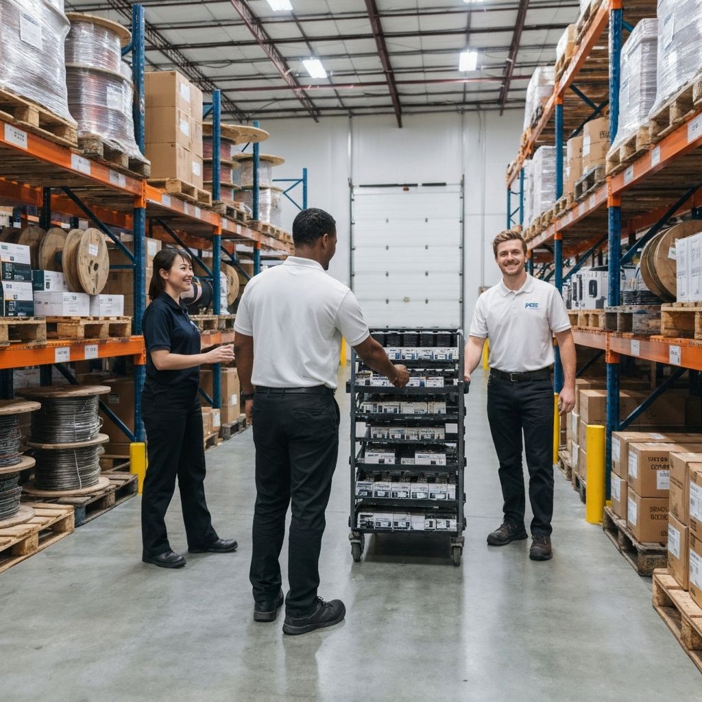 PES Supply warehouse team